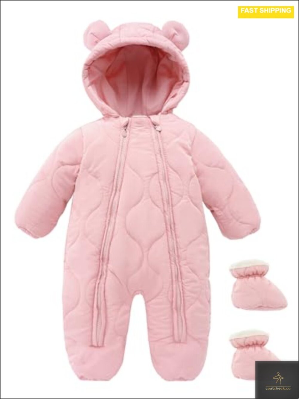 Baby Snowsuit Down Jacket Hooded Romper Jumpsuit Newborn Winter Bodysuit